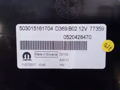 Автозапчастина б/у панель інструментів для fiat doblo ii (152) pop посилання на oem iam 0520428470 e3-a4-28-3 503015161704