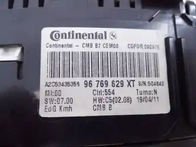 Peça sobressalente para automóvel em segunda mão quadrante por citroen c4 lim. business referências oem iam 96769629xt e3-b2-31-3 a2c53435356