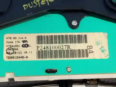 Second-hand car spare part dashboard for dacia duster laureate 4x2 oem iam references p248100027r e2-a1-43-1 