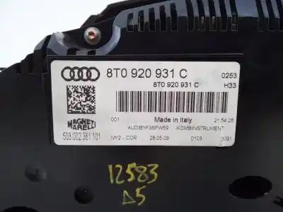 Автозапчасти б/у приборная доска за audi a5 coupe (8t) 2.0 tfsi quattro (155kw) ссылки oem iam 8t0920931c e2-a1-9-7 