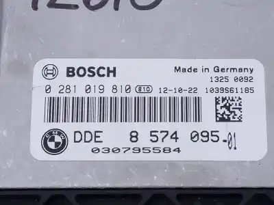 Pièce détachée automobile d'occasion calculateur moteur ecu pour bmw serie 3 lim. (f30) 316d références oem iam 857409501 e3-a2-28-1 0281019810