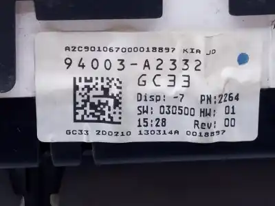 Peça sobressalente para automóvel em segunda mão quadrante por kia cee´d drive referências oem iam 94003a2332 e3-a3-23-2 