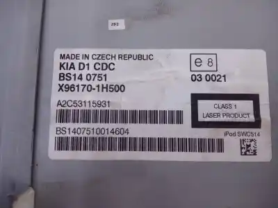 Автозапчастина б/у аудіо система / радіо cd для kia cee´d active посилання на oem iam x961701h500 e3-a3-38-3 