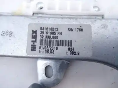 Second-hand car spare part passenger side right window regulator for opel corsa e selective oem iam references 71019003 e2-b6-55-1 541613212