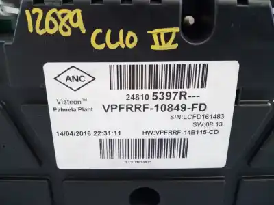 Peça sobressalente para automóvel em segunda mão quadrante por renault clio iv limited referências oem iam 248105397r e2-a1-23-3 