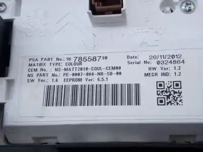Автозапчастина б/у панель інструментів для citroen ds5 desire hybrid4 посилання на oem iam 9678558780 e3-b2-28-3 