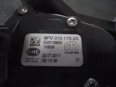 Автозапчастина б/у педаль акселератора для fiat doblo ii (152) pop посилання на oem iam 52013955  6pv01017523
