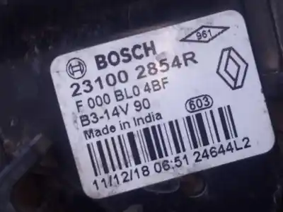 Peça sobressalente para automóvel em segunda mão alternador por dacia sandero stepway referências oem iam 231002854r p3-b5-27-2 