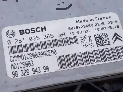 Автозапчасти б/у блок управления двигателем за citroen c4 picasso spacetourer ссылки oem iam 9832694380 e3-b2-34-3 0281035365