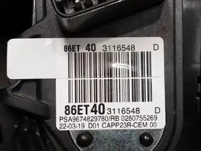 Second-hand car spare part accelerator pedal for citroen c4 picasso spacetourer oem iam references 9674829780  