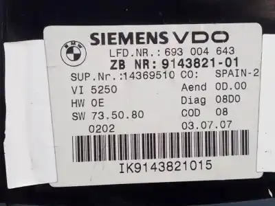 Peça sobressalente para automóvel em segunda mão quadrante por bmw serie 3 coupe (e92) e92 coupé 320d referências oem iam 914382101 e3-a2-29-1 