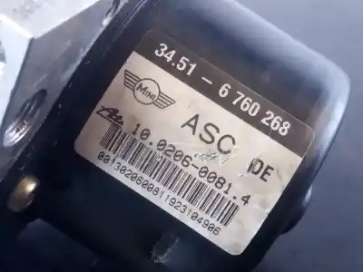 Peça sobressalente para automóvel em segunda mão abs por bmw mini (r50,r53) cooper referências oem iam 6760268 p3-a8-17-5 6760269