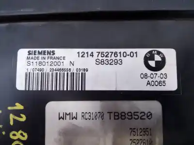 Second-hand car spare part ecu engine control for bmw mini (r50,r53) cooper oem iam references 7530656 e3-a2-31-1 s118012001n