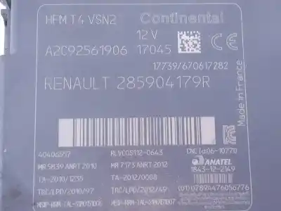 Автозапчасти б/у электронный модуль за renault clio iv dynamique ссылки oem iam 285904179r e2-a1-44-3 a2c92561906