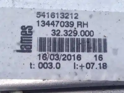 Second-hand car spare part passenger side right window regulator for opel corsa e selective oem iam references 541613212 e2-b6-60-1 13447039rh