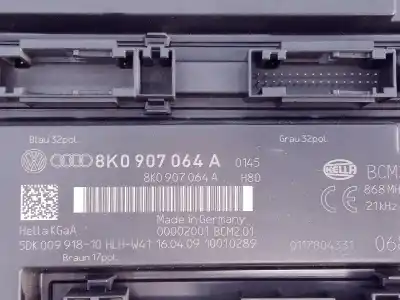 Second-hand car spare part electronic module for audi a4 berlina (b8) básico oem iam references 8k0907064a e2-a1-44-7 5dk00991810