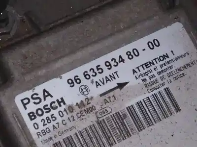 Second-hand car spare part airbag control unit for peugeot 207 active oem iam references 9663593480