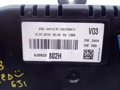 Peça sobressalente para automóvel em segunda mão quadrante por seat ibiza sc (6j1) reference referências oem iam 6j0920802h e2-a1-15-7 