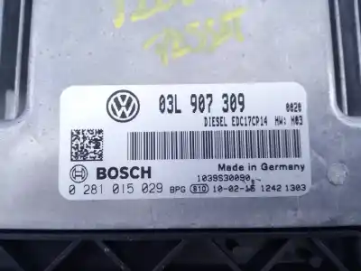 Pièce détachée automobile d'occasion calculateur moteur ecu pour volkswagen passat berlina (3c2) 2.0 tdi références oem iam 03l907309 e2-a1-24-7 0281015029