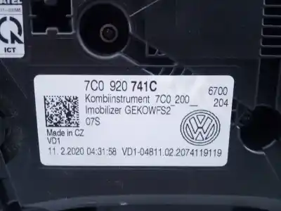 İkinci el araba yedek parçası enstrüman paneli için volkswagen crafter kasten (sy) kasten 30 mittlerer radstand mit hochdach fwd oem iam referansları 7c0920741c  