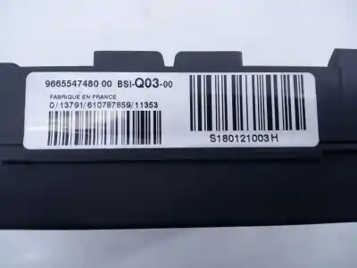 Second-hand car spare part fuse box unit for citroen c4 lim. seduction oem iam references 9665547480 e3-b2-36-1 s180121003h