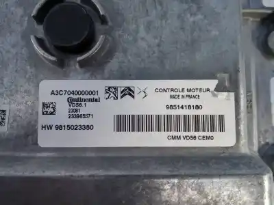Second-hand car spare part ecu engine control for citroen c4 iii seduction oem iam references 9815023380 e3-b2-31-3 9851418180