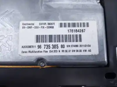 Second-hand car spare part dashboard for citroen c4 picasso monospace oem iam references p966685278000 e3-b2-33-2  Second-hand car spare part dashboard for citroen c4 picasso monospace oem iam references p966685278000 e3-b2-33-2