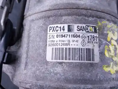 Second-hand car spare part air conditioning compressor for renault kadjar zen oem iam references 926001268r p3-b2-23-4 0194711604
