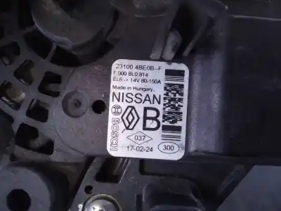 Second-hand car spare part alternator for renault kadjar zen oem iam references 231004be0b p3-b5-18-2 f000bl0814