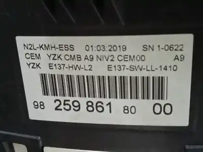 Peça sobressalente para automóvel em segunda mão quadrante por peugeot 2008 (--.2013->) access referências oem iam 9825986180 e3-b2-43-1 