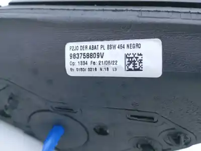 Second-hand car spare part right rearview mirror for opel corsa f cosmos oem iam references 983758809v e2-b6-39-2 