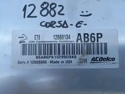 Second-hand car spare part ecu engine control for opel corsa e selective oem iam references 12669134 e3-a5-23-4 12668866