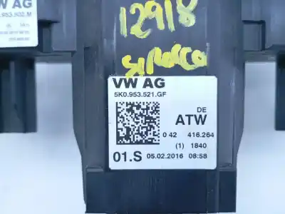 Second-hand car spare part indicator switch for volkswagen scirocco (138) r-line bmt oem iam references 5k0953521gf e2-a1-19-1 5k0953502m
