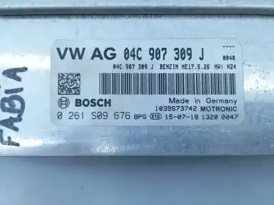 Second-hand car spare part ecu engine control for skoda fabia active oem iam references 04c907309j e2-a1-28-7 0261s09676