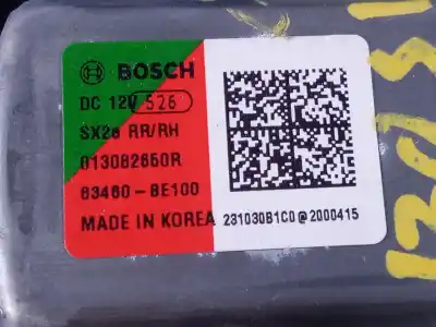 Автозапчастина б/у регулятор скла заднього правого для hyundai kona (os, ose, osi) 1.0 t-gdi посилання на oem iam 83460be100 p2-a4-37 013082650r