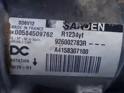 Peça sobressalente para automóvel em segunda mão compressor de ar condicionado a/a a/c por renault kangoo express referências oem iam 926002783r p3-a1-24-1 00584509762