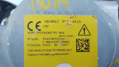 Автозапчастина б/у задній лівий ремін безпеки для mercedes-benz glc (x253) 220 d 4-matic (253.905, 253.903) посилання на oem iam 34206883c e1-a2-3-2 