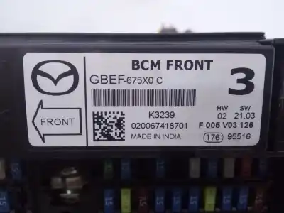 Second-hand car spare part fuse box unit for mazda cx-5 (kf) 2.0 oem iam references gbef675x0c e3-b5-22-4 