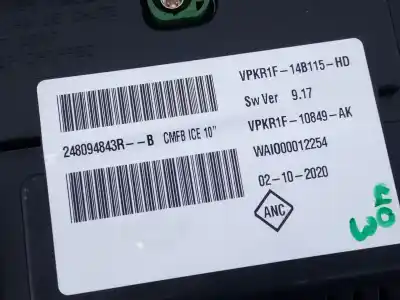 Автозапчасти б/у приборная доска за renault captur ii (hf_) tce 130 (hfmf) ссылки oem iam 248094843r e2-a1-24-2 vpkr1f10849ak