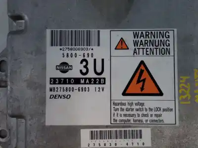 Second-hand car spare part ecu engine control for renault maxity 2.5 diesel oem iam references 23710ma22b e2-a1-15-7 mb2758006903