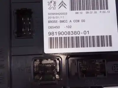 Pièce détachée automobile d'occasion module électronique pour citroen c4 picasso spacetourer références oem iam 981900838001 e3-b2-36-1 503959420003