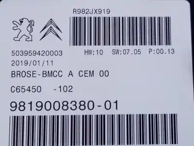 Pièce détachée automobile d'occasion module électronique pour citroen c4 picasso spacetourer références oem iam 981900838001 e3-b2-36-1 503959420003