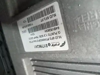 Tweedehands auto-onderdeel ecu motorcontroller voor fiat punto (evo) (199) 1.3 16v jtd cat oem iam-referenties 51796241