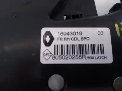 Автозапчастина б/у замок передній праві двері для renault megane iv fastback (b9a/m/n_) 1.2 tce 100 (b9ms) посилання на oem iam 805020256r e1-a1-43-2 