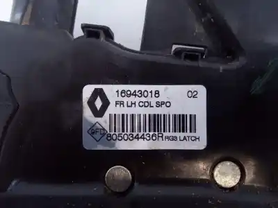 Автозапчастина б/у замок передніх дверей лівий для renault megane iv fastback (b9a/m/n_) 1.2 tce 100 (b9ms) посилання на oem iam 16943018 e1-a1-47-1 