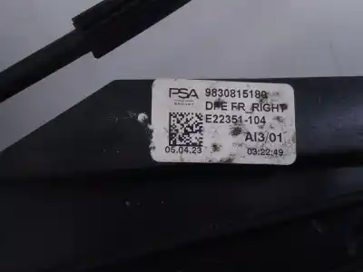 Автозапчастина б/у регулятор переднього правого скла для ds ds 4 ii (f_, fb_, f3_) e-tense 225 (f3dgzt) посилання на oem iam  e1-a4-4-2 
