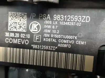 Автозапчасти б/у КОЛЬЦО ПОДУШКИ БЕЗОПАСНОСТИ за CITROEN C3 III (SX)  ссылки OEM IAM 98312593ZD  