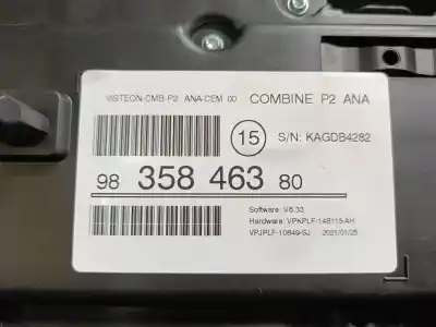 Second-hand car spare part dashboard for peugeot 208 ii (ub_, up_, uw_, uj_) e-208 oem iam references 9835846380 e3-b2-40-4 