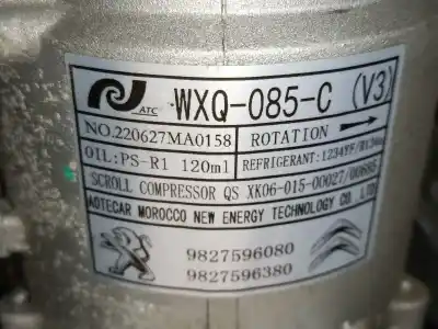 Автозапчасти б/у компрессор кондиционера воздуха за peugeot 208 ii (ub_, up_, uw_, uj_) 1.2 puretech 100 ссылки oem iam 9827596080  9827596380