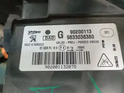 Автозапчастина б/у ліва фара для peugeot 208 ii (ub_, up_, uw_, uj_) 1.2 puretech 100 посилання на oem iam 9833036380  